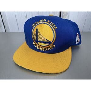Golden State Warriors Mitchell & Ness Snapback Hat Classic Blue & Yellow